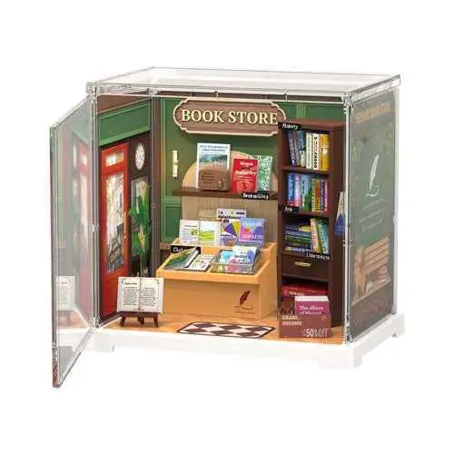 Robotime Rolife Diy Plastic Superstore Mini Memory Bookstore 1