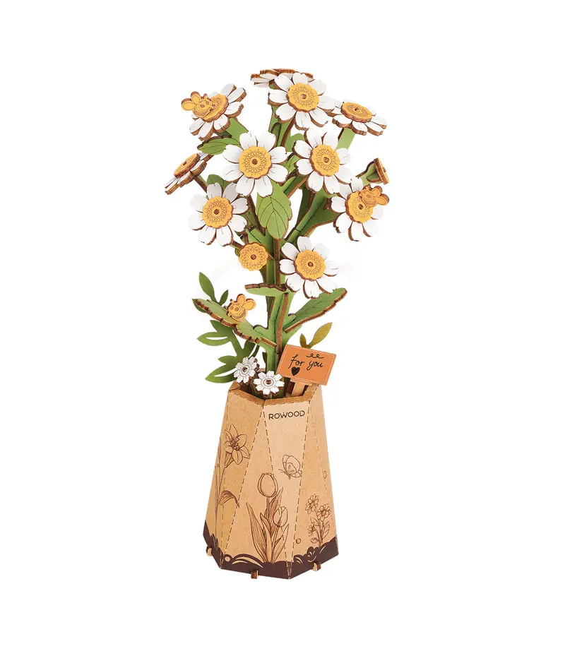 Robotime Wood Bloom Chamomile Flower 1