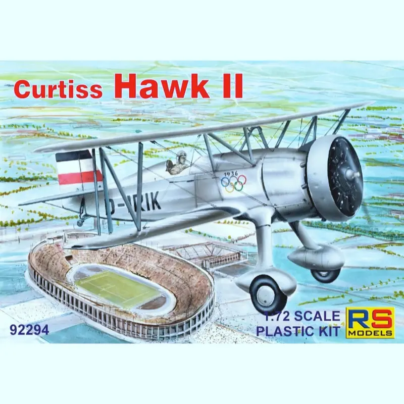 Rs Models 92294 1/72 Udet Curtiss Hawk Ii 4 Decal Version For Udet, China, Turkey 1
