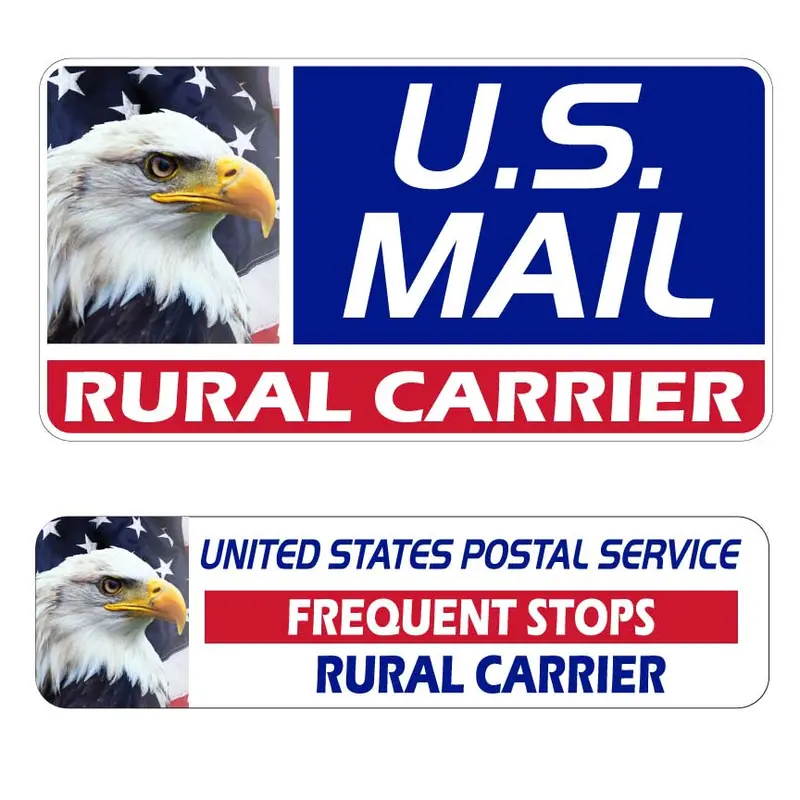 Rural Carrier Magnet Combo – (2) 24X12 & (1) 24X6 Magnets Us Mail Rural Carrier Signs 1