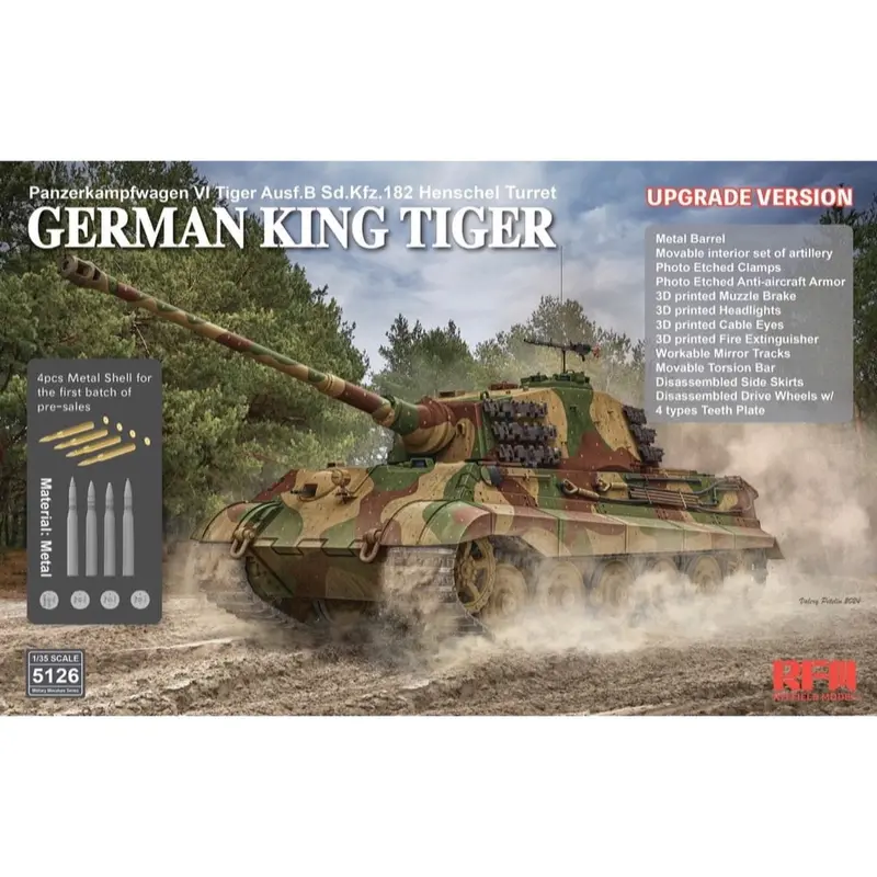 Ryefield Models 5126 1/35 Panzerkampfwagen Vi Tiger Ausf.B 1