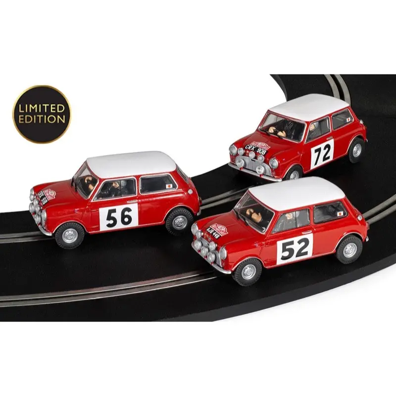 Scalextric C4488a 1965 Monte Carlo Rally Mini - Slot Car Triple Pack 1