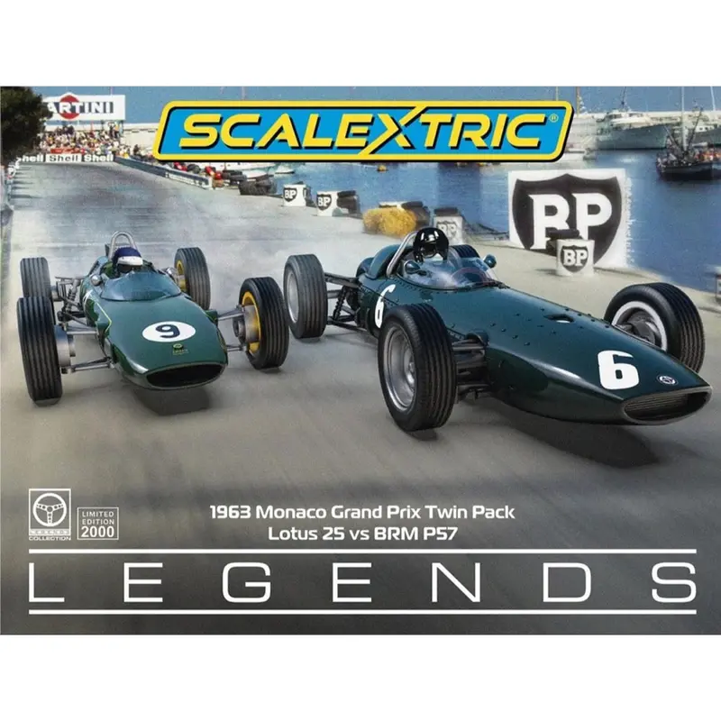 Scalextric C4580a 1963 Monte Carlo Grand Prix Slot Car Twin Car Pack 1