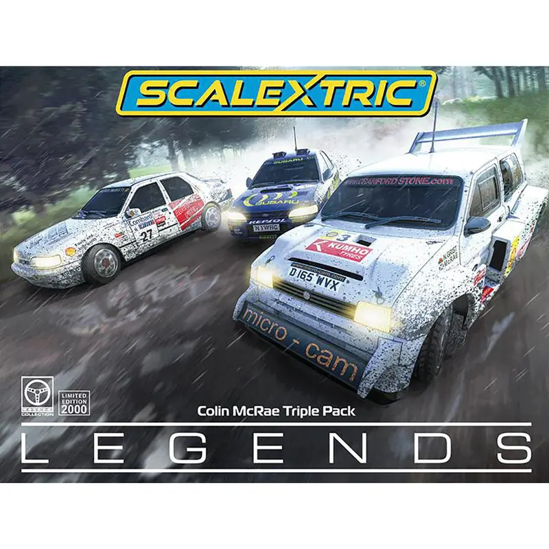 Scalextric C4612a Colin Mcrae Slot Car Triple Car Pack 1