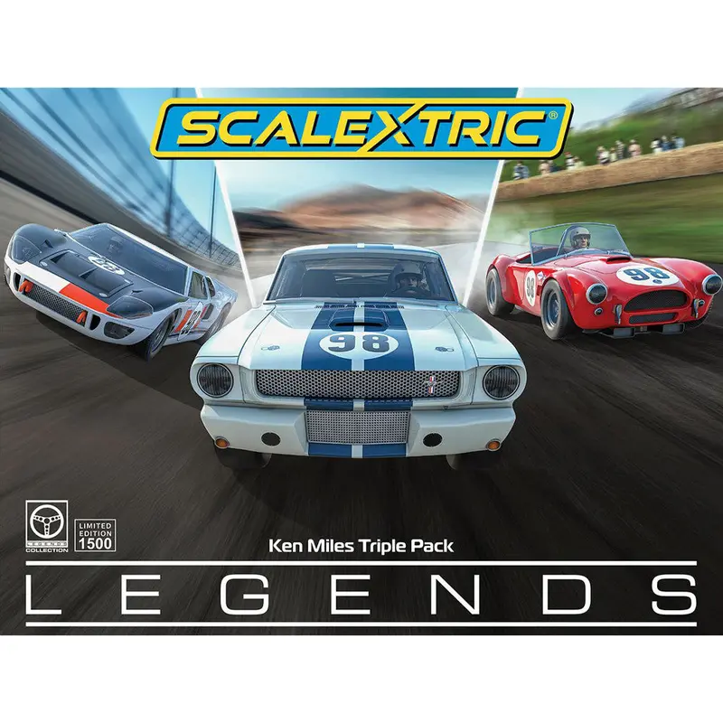 Scalextric C4619a Ken Miles Slot Car Triple Car Pack 1