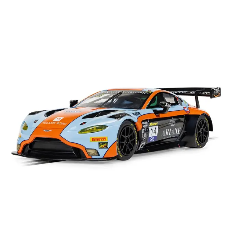 Scalextric C4655 Aston Martin Gt3 Vantage 12Hrs Of Bathurst 2025 Gulf Edition Slot Car 1