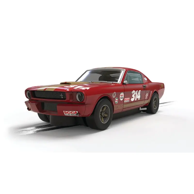 Scalextric C4658 Shelby Gt350h Red And Gold Slot Car 1