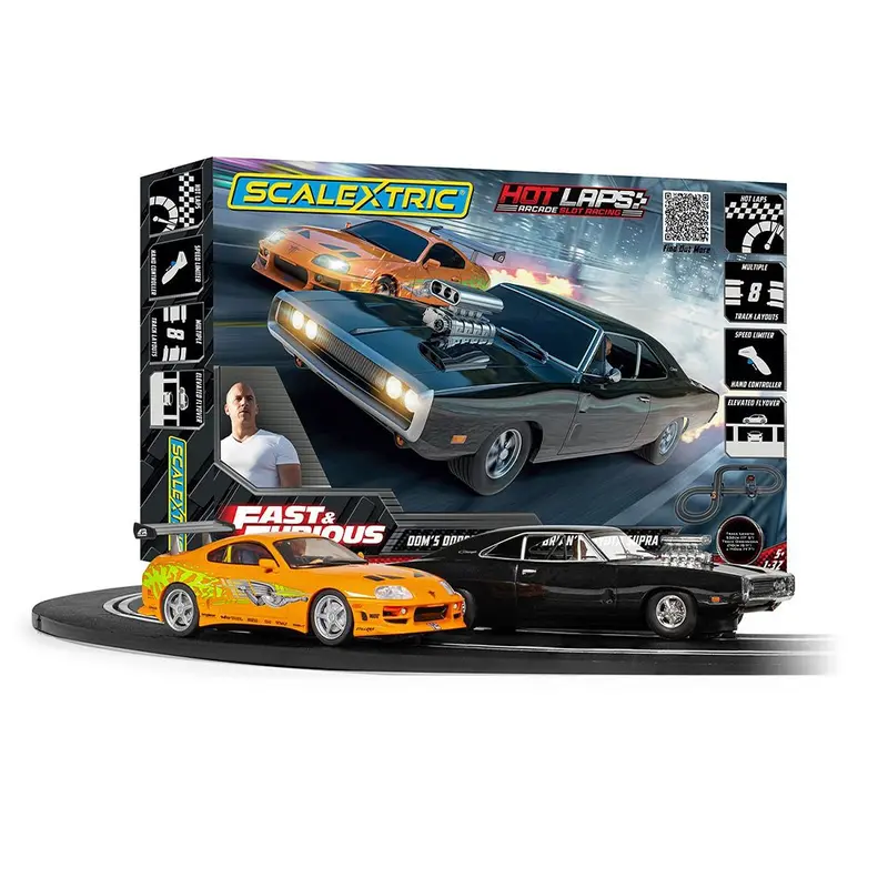 Scalextric Fast And Furious Hot Laps Race Slot Car Set 1