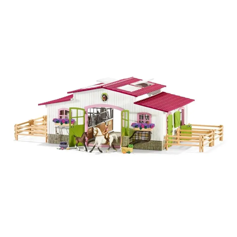 Schleich 42344 Riding Centre With Rider And Horses 1