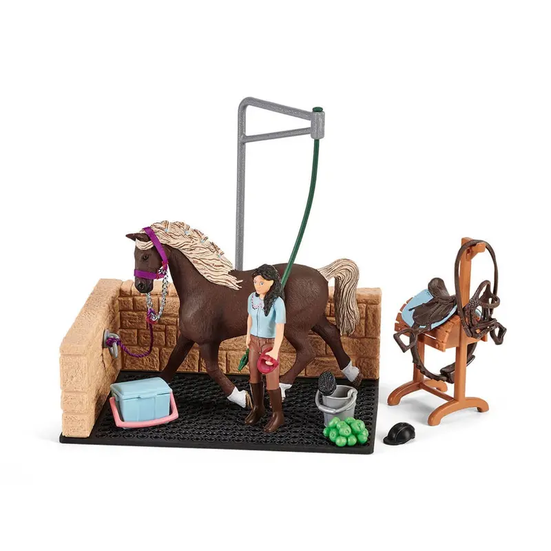 Schleich 42438 Washing Area With Horse Club Emily & Luna 1