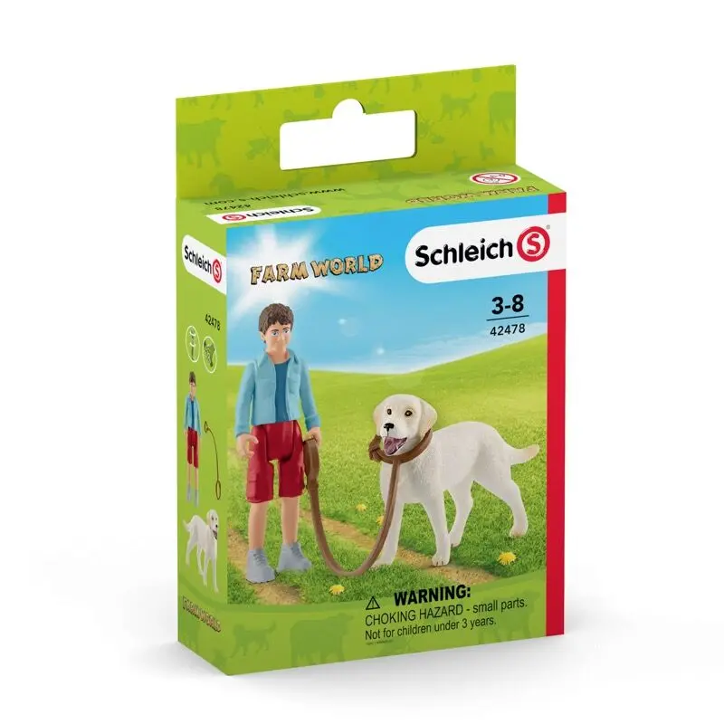 Schleich 42478 Walking With Labrador Retriever 1