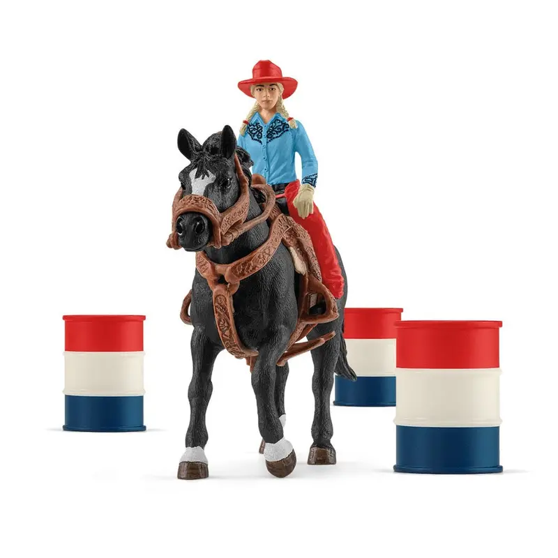 Schleich 42576 Cowgirl Barrel Racing Fun 1