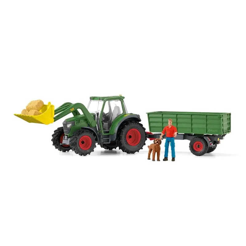 Schleich 42608 Tractor With Trailer 1