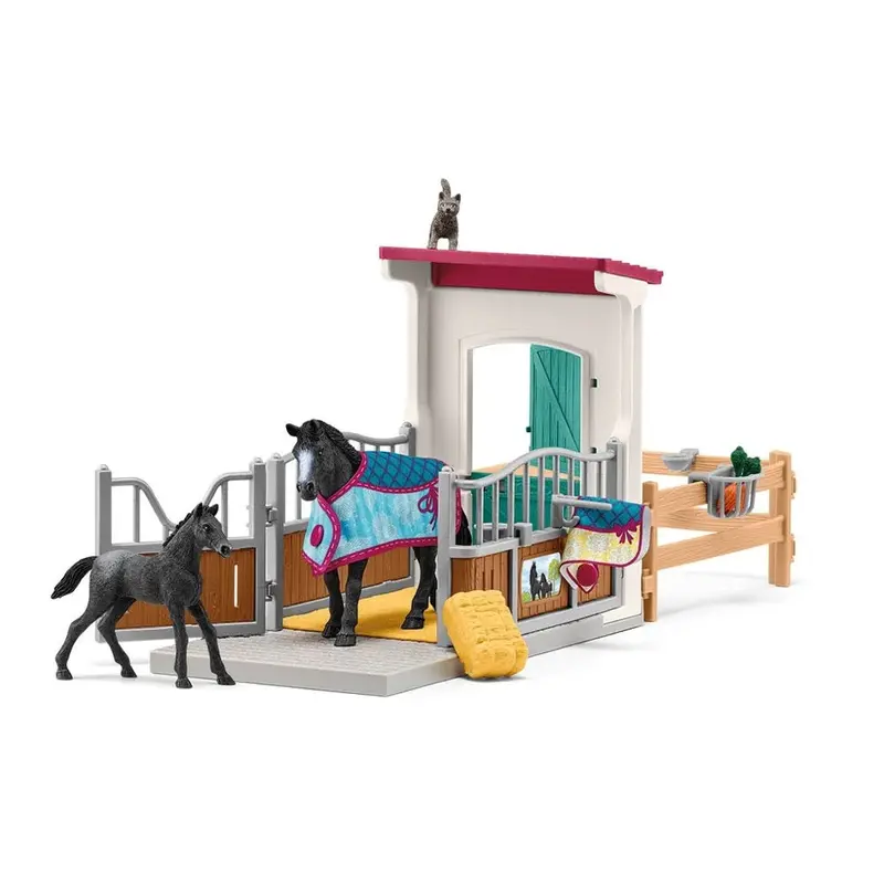 Schleich 42611 Horse Box With Mare And Foal 1