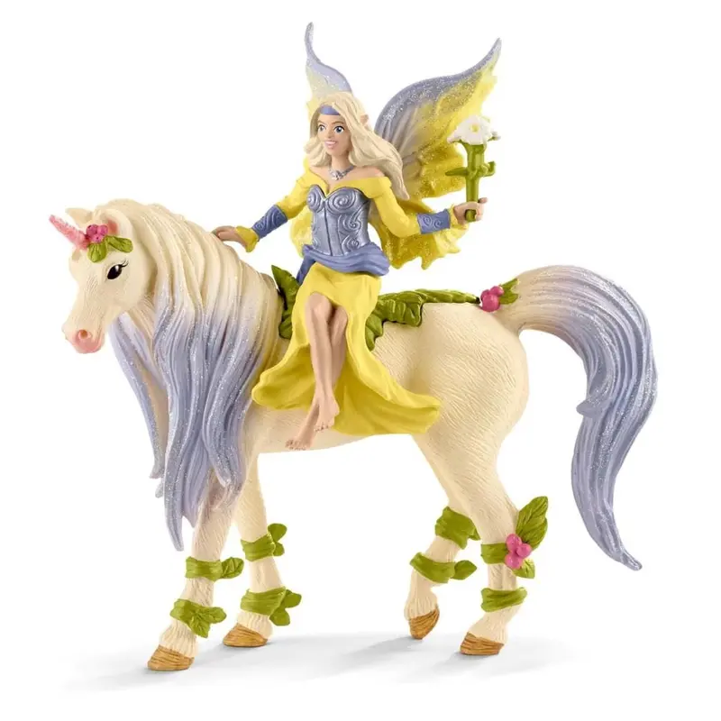 Schleich 70565 Fairy Sera With Blossom Unicorn 1