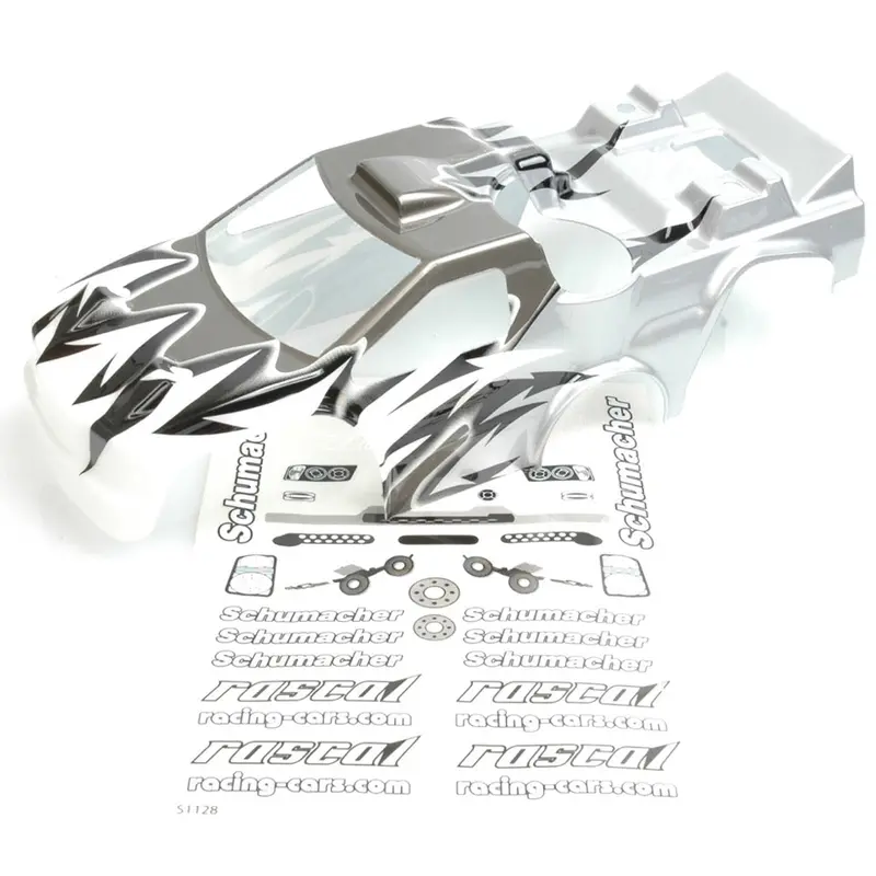 Schumacher U5089 Body And Decal Silver - Rascal 1