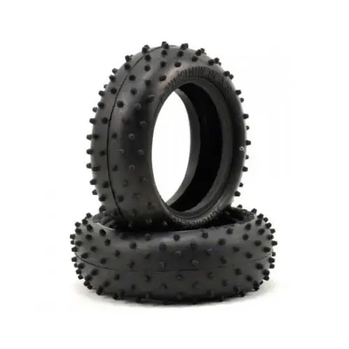 Schumacher U6762 Mini Spike 2 Front Tyres Silver (Pr) 1