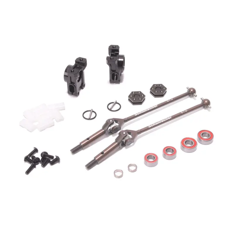 Schumacher U8802 Option Alloy Rear Hub / Uj Assembly (-2Mm) - L1r 1