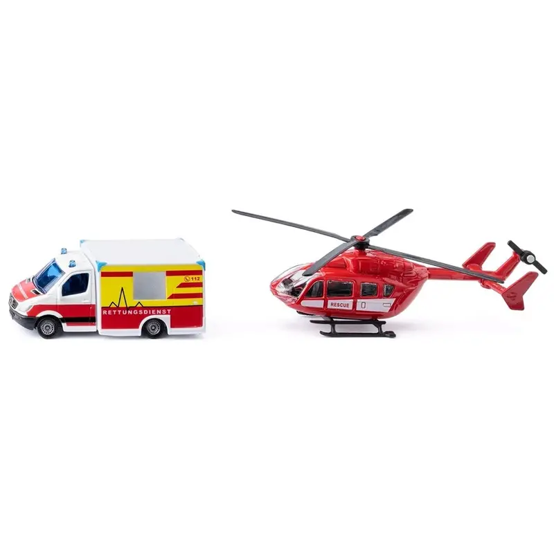 Siku 1748 1/87 Mercedes-Benz Ambulance & Helicopter 1