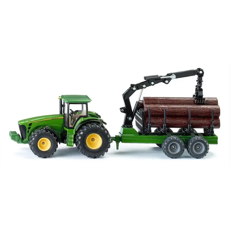 Siku 1954 1/50 John Deere With Forestry Trailer 1