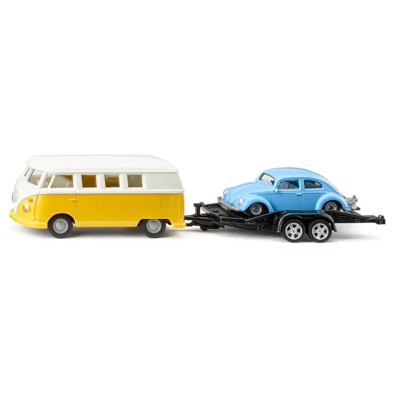 Siku 2567 1/50 Vw T1 With Trailer & Beetle 1