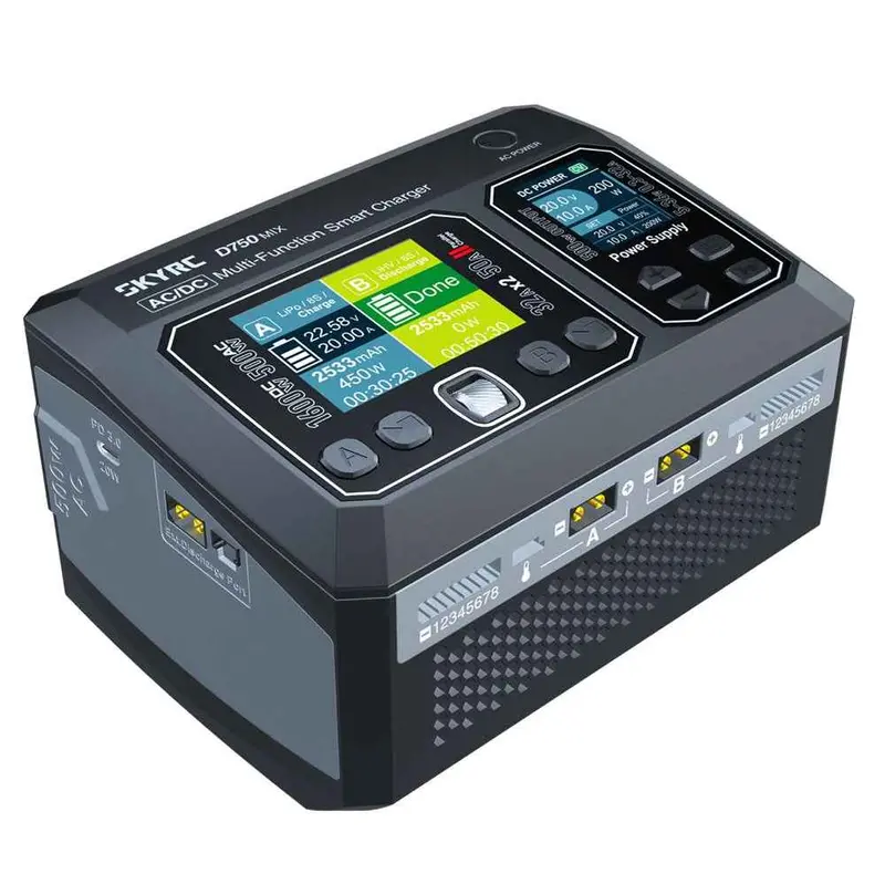 Sky Rc 100201 D750 Mix Lipo 1-8S 32A 500W Ac Charger 1
