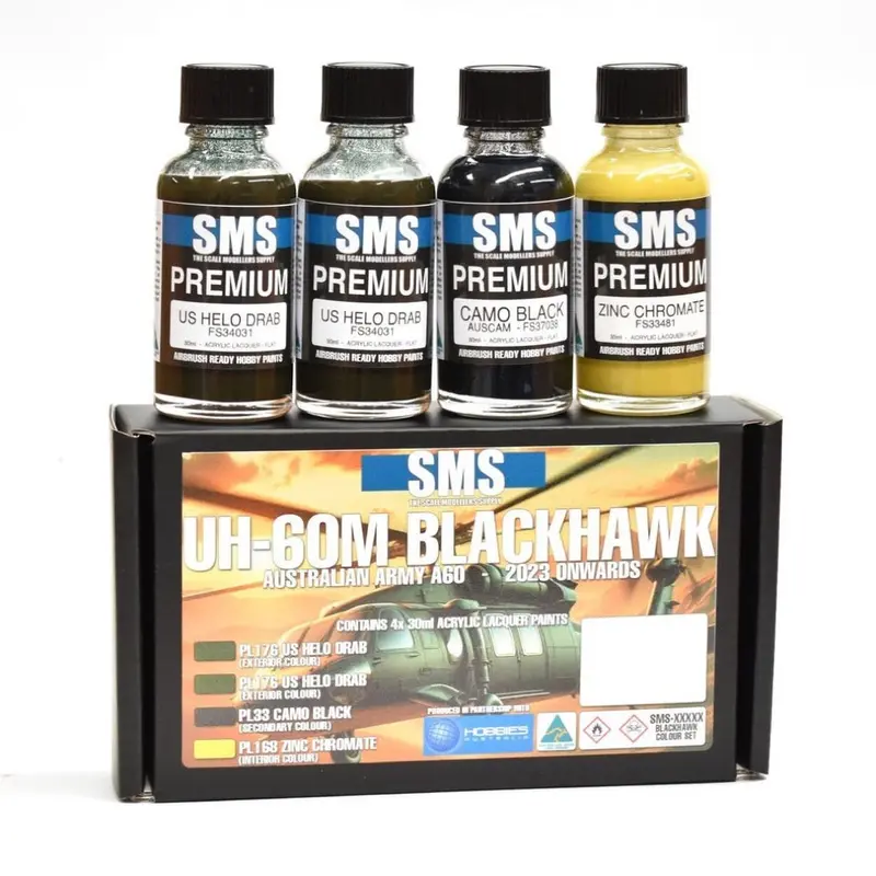 Sms 12135 Raaf Uh-60M Black Hawk Lacquer Paint Set 1