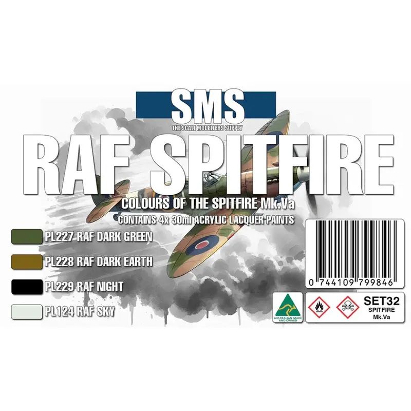 Sms Set32 Raf Spitfire Mk.Va Colour Set 1