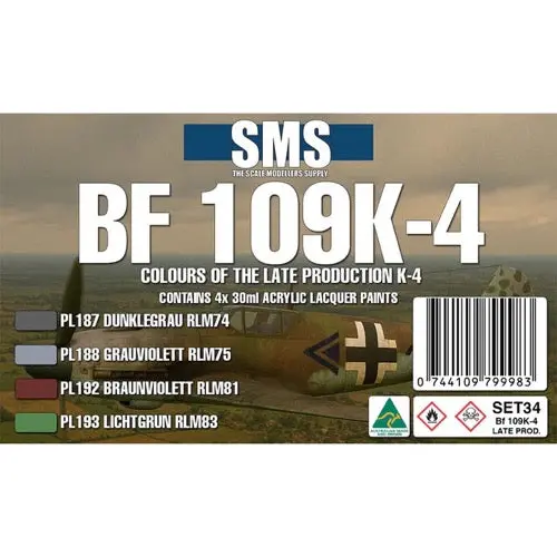 Sms Set34 Bf 109K-4 (Late Production) Colour Set 1