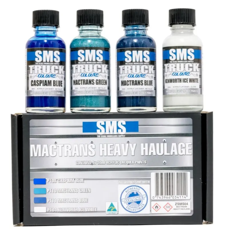 Sms Zsms04 Truck Colours Mactrans Heavy Haulage Paint Set 1
