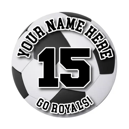 Soccer Magnet or Sticker – Fútbol-Themed Custom Locker or Car Decal