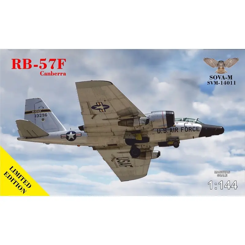 Sova-M 14011 1/144 Rb-57F "Canberra" Weather Recon.Aircraft 1