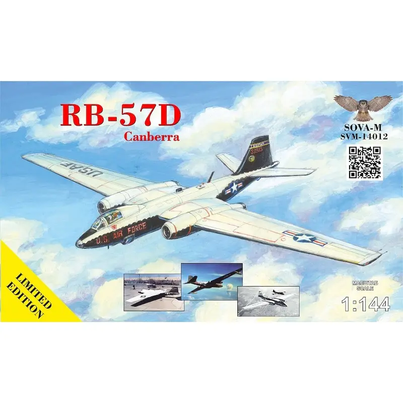 Sova-M 14012 1/144 Rb-57D "Canberra" High Altitude Recon.Aircraft 1
