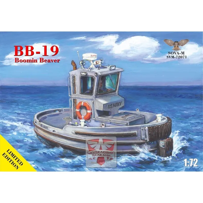 Sova-M 72071 1/72 Bb-19 Boomin Beaver Security Tug Boat Us Navy 1