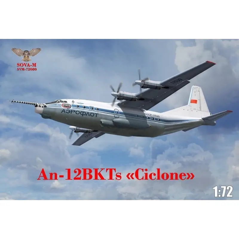 Sova-M 72080 1/72 An-12 Bkt's Cyclone Research Aircraft 1