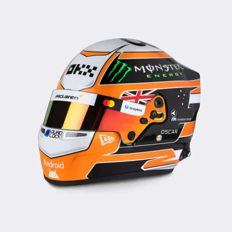 Spark 5Hf214 1/5 Mclaren Formula 1 Team Oscar Piastri Monaco Gp 2025 Resin Model Helmet 1