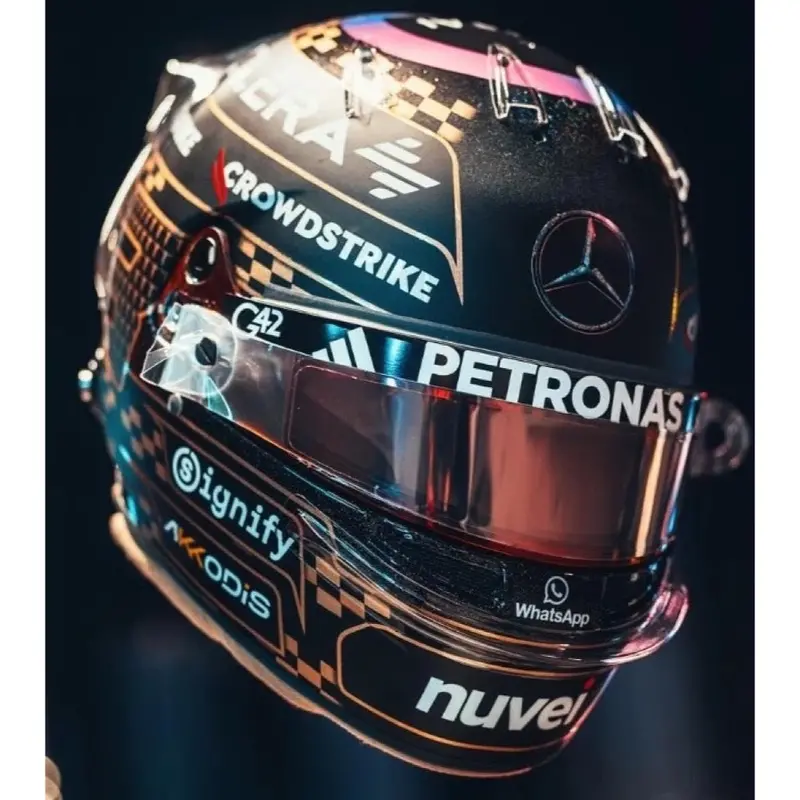Spark 5Hf236 1/5 Helmet Mercedes-Amg Petronas F1 Team George Russell Las Vegas Gp 2025 1