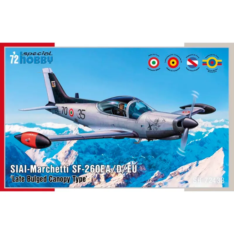 Special Hobby 48215 S1/48 Iai-Marchetti Sf-260Ea/D/Eu Late Bulged Canopy Type 1