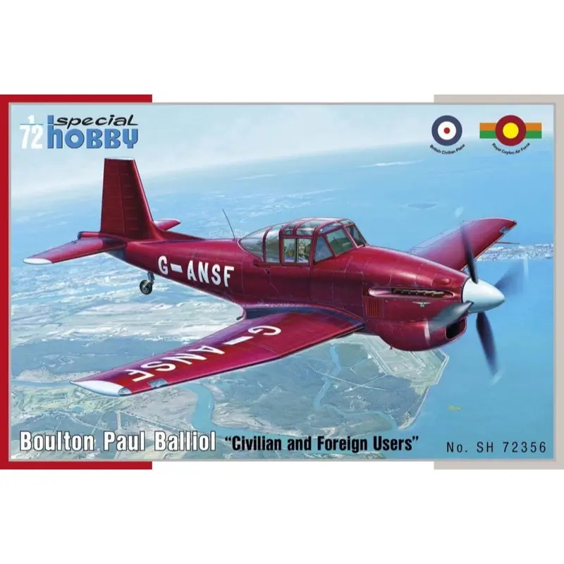 Special Hobby 72356 1/72 Boulton Paul Balliol Civilian And Foreign Users 1