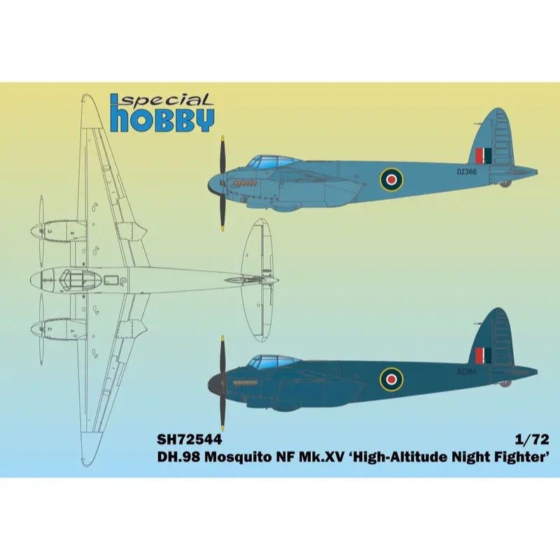 Special Hobby 72544 1/72 Dh.98 Mosquito Nf Mk.Xv High-Altitude Night Fighter 2