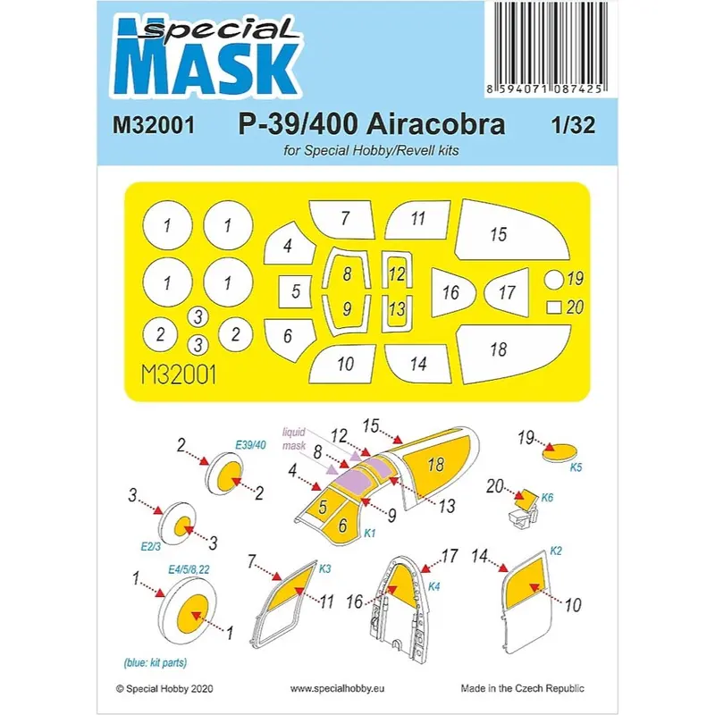 Special Mask M32001 1/32 P-39 Airacobra 1