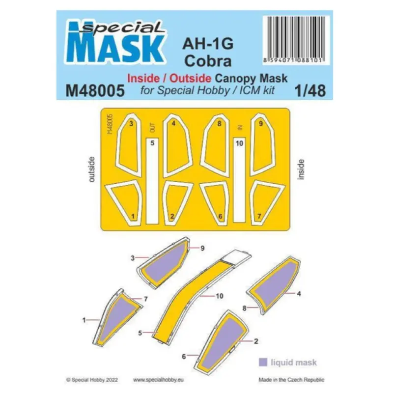 Special Mask M48005 1/48 Ah-1G Cobra 1