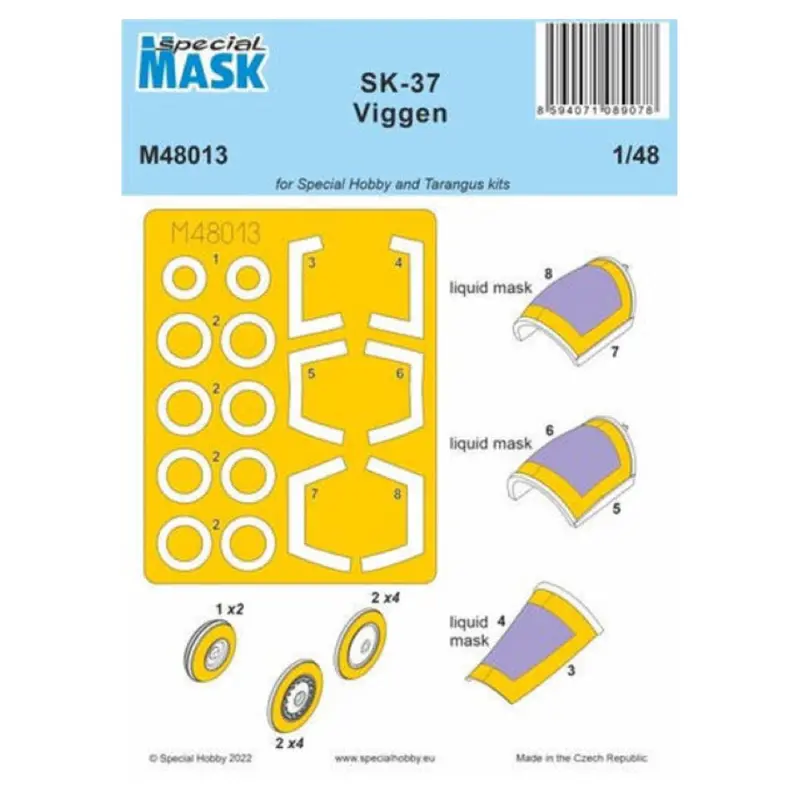 Special Mask M48013 1/48 Sk-37 Viggen 1