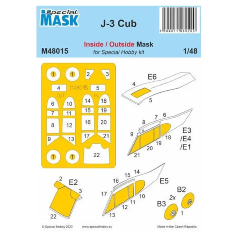 Special Mask M48015 1/48 J-3 Cub 1
