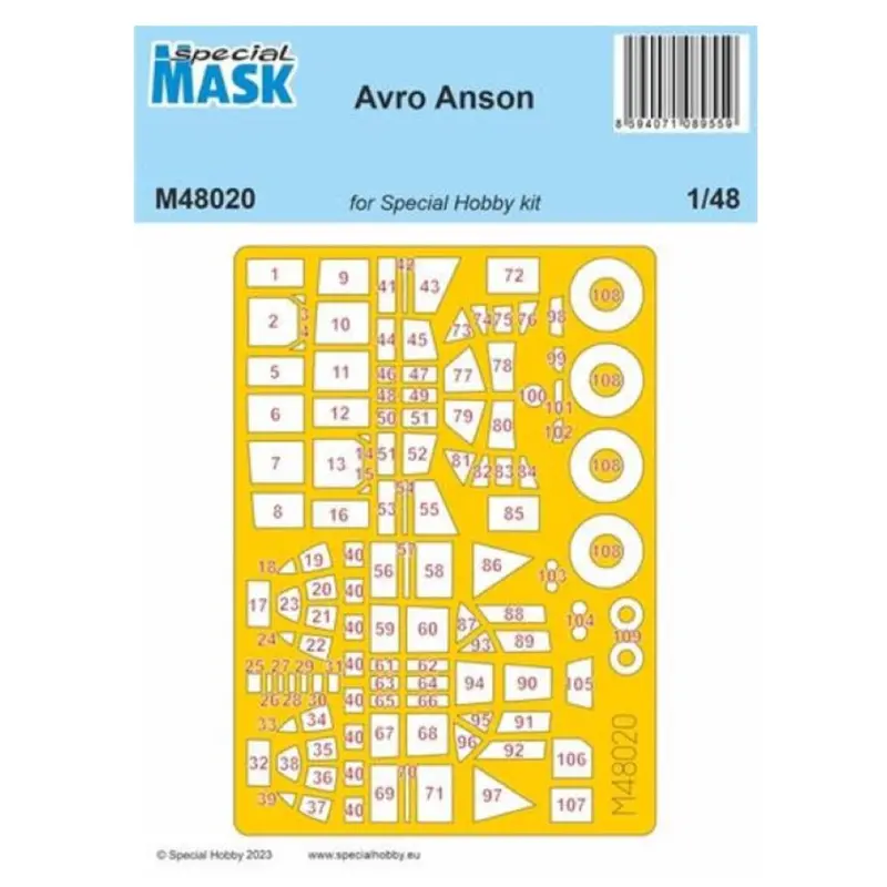 Special Mask M48020 1/48 Avro Anson 1