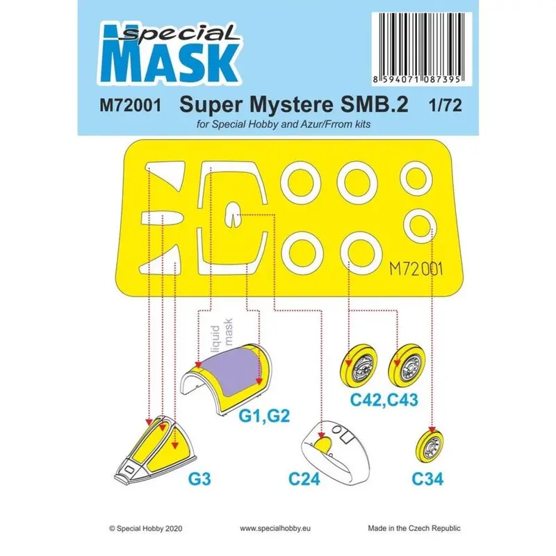 Special Mask M72001 1/72 Smb-2 Super Mystere 1