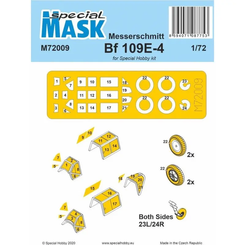 Special Mask M72009 1/72 Messerschmitt Bf 109E-4/7 1