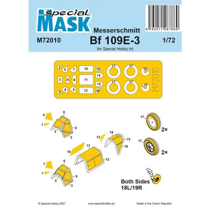 Special Mask M72010 1/72 Messerschmitt Bf 109E-1/3 1