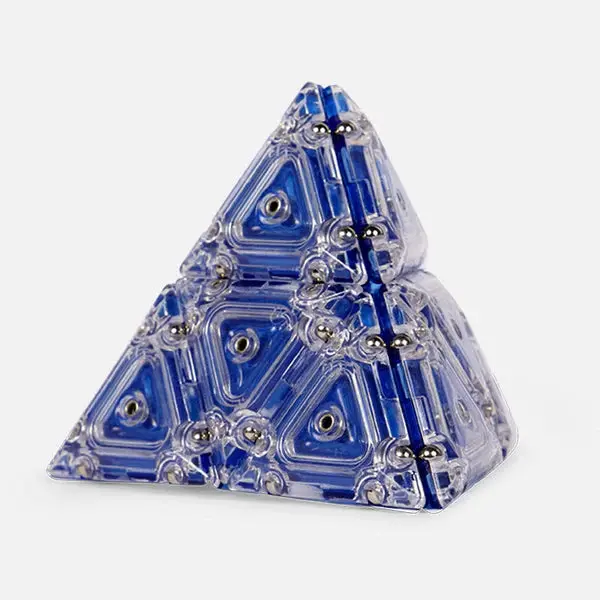 Speks Geode Cobalt Pyramid Magnetic Fidget Toy Blue 1