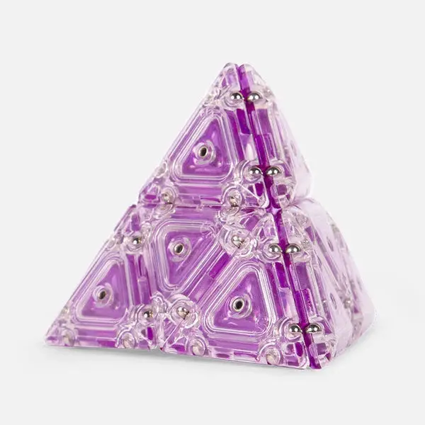Speks Geode Quartz Pyramid Magnetic Fidget Toy Purple 1